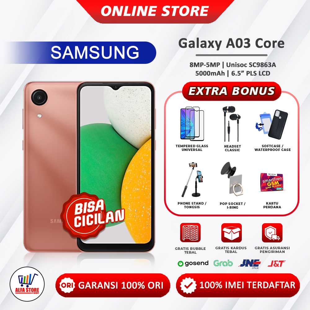 Samsung A03core A03 core Ram 2/32 Garansi resmi