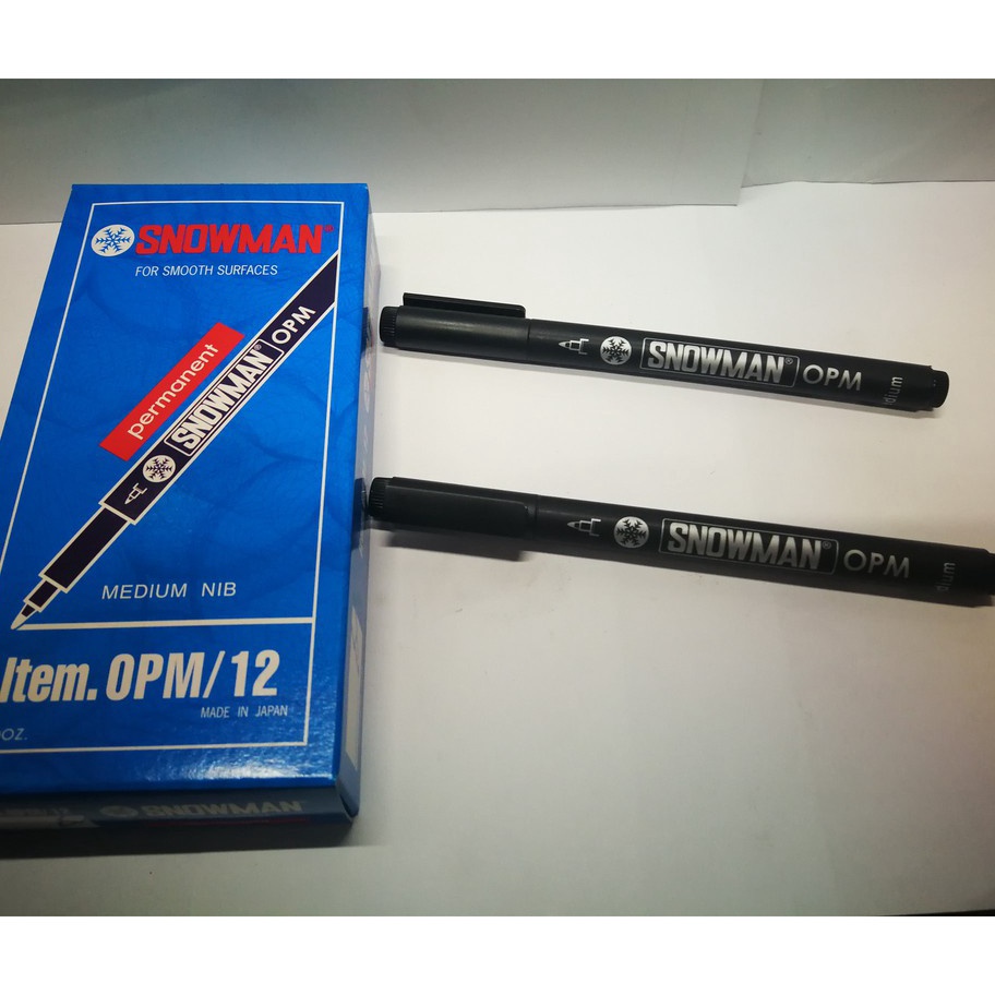 

Serba Murah SNOWMAN SPIDOL PEN PERMANENT OHP OPM / OPF