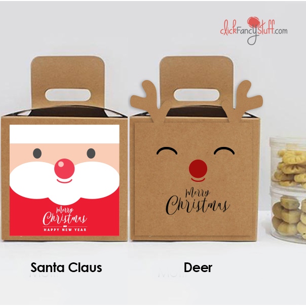 

Kraft kotak Natal untuk 2 toples 500 gram 14,5 14,5 cm