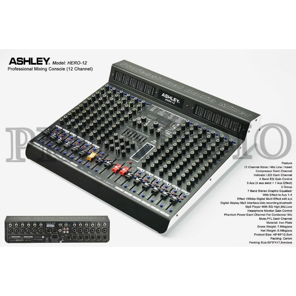 MIXER ASHLEY HERO 12 HERO12 HERO-12 ASHLEY HERO 12 MIXER ASHLEY 1