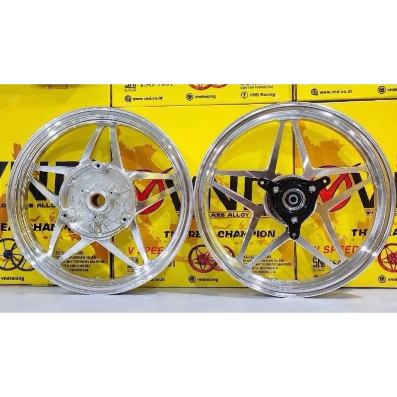 VELG NMAX OLD/NMAX NEW VND V SPEED GEN 1 RING 14 UKURAN DEPAN 185 BELAKANG 215/VELG VELEK PELEK VND 