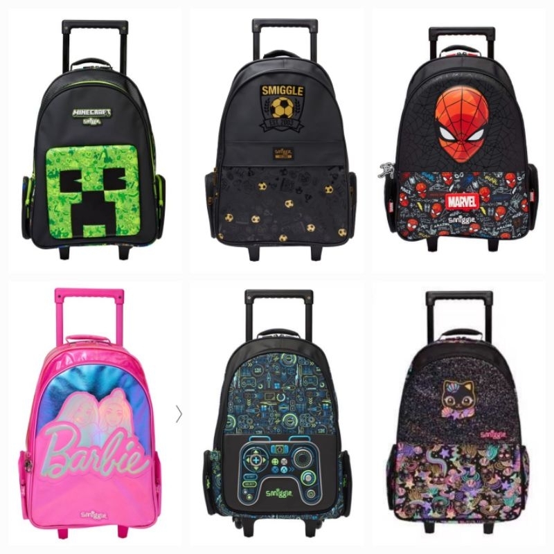 RB smiggle minecraft / dino budz / avengers trolley backpack