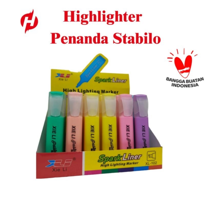 

STABILO HIGHLIGHTER PENANDA 5 Warna Perpcs--204