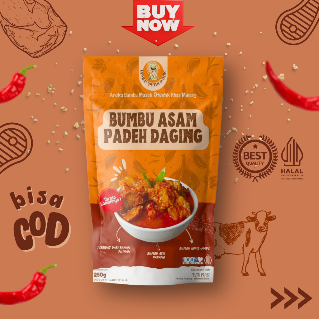 

Bumbu Asam Pedas Daging "Putri Paris