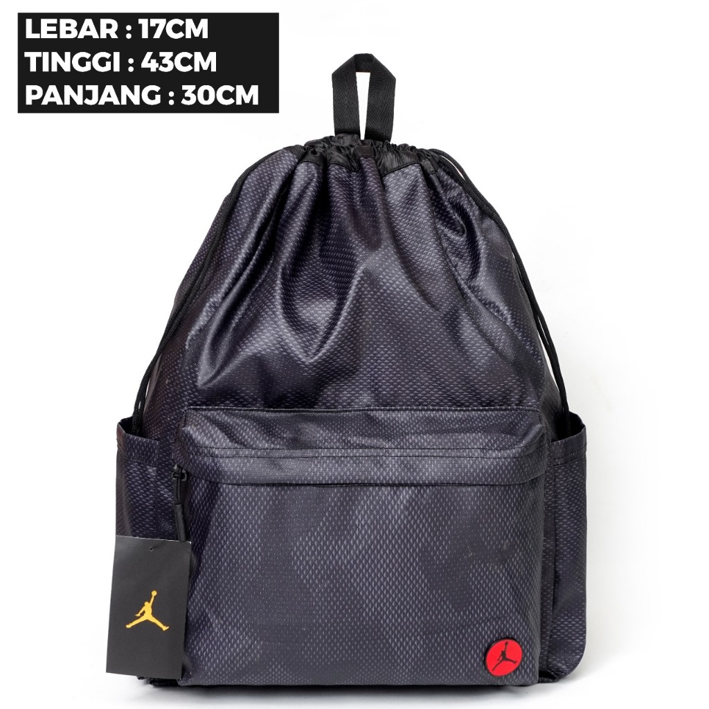 Tas Ransel Serut Air Jordan Waterproof Tas Serut Pria