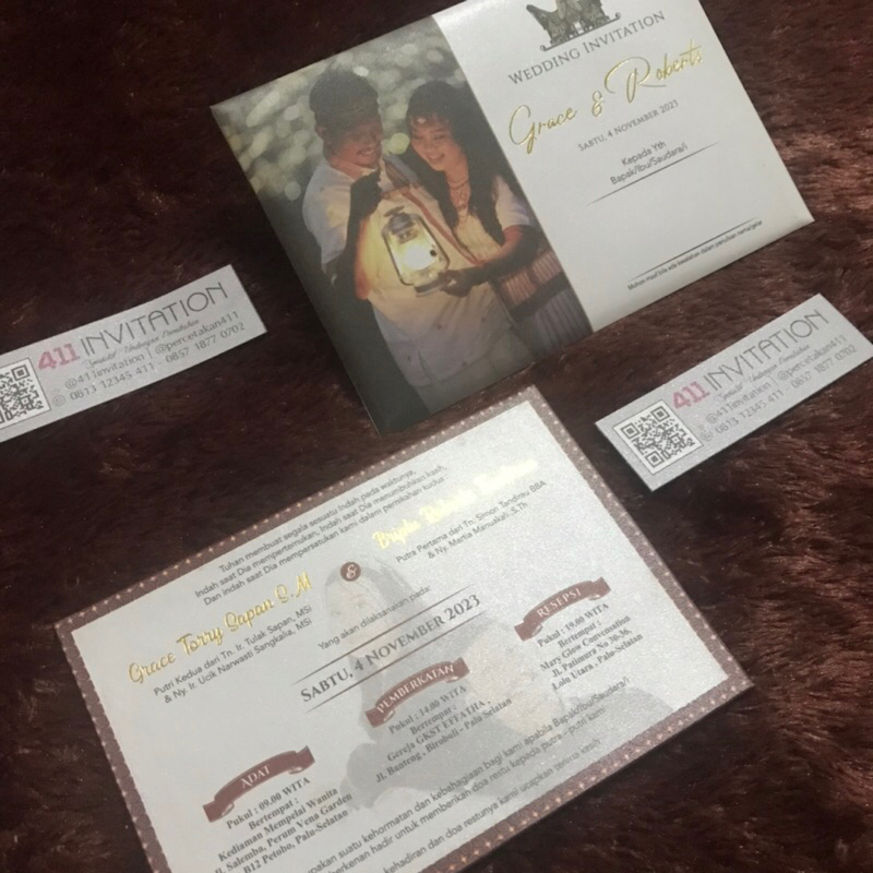 undangan hardcover amplop model singlehard pakai foto