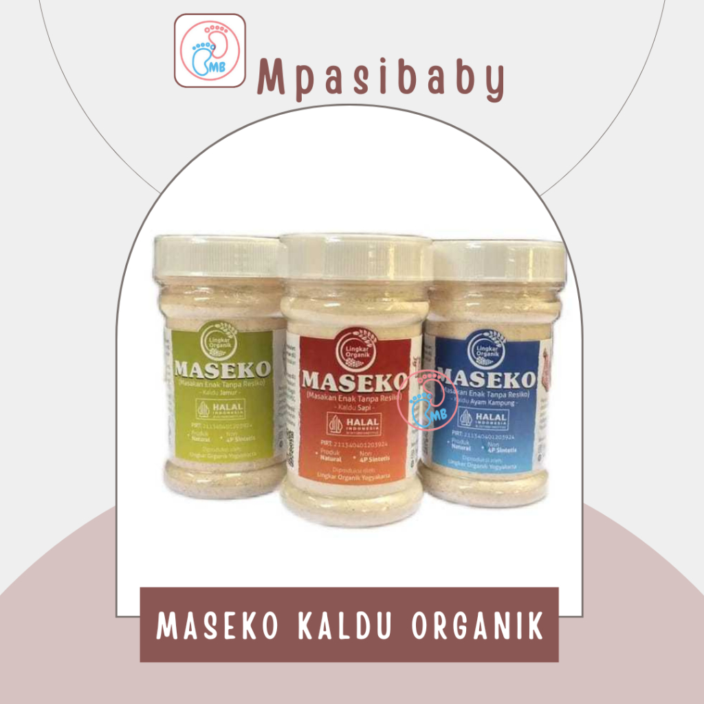 

Maseko Kaldu organik BOTOL & REFILL 100gr Non MSG Lingkar Organik Makanan MPASI Bayi