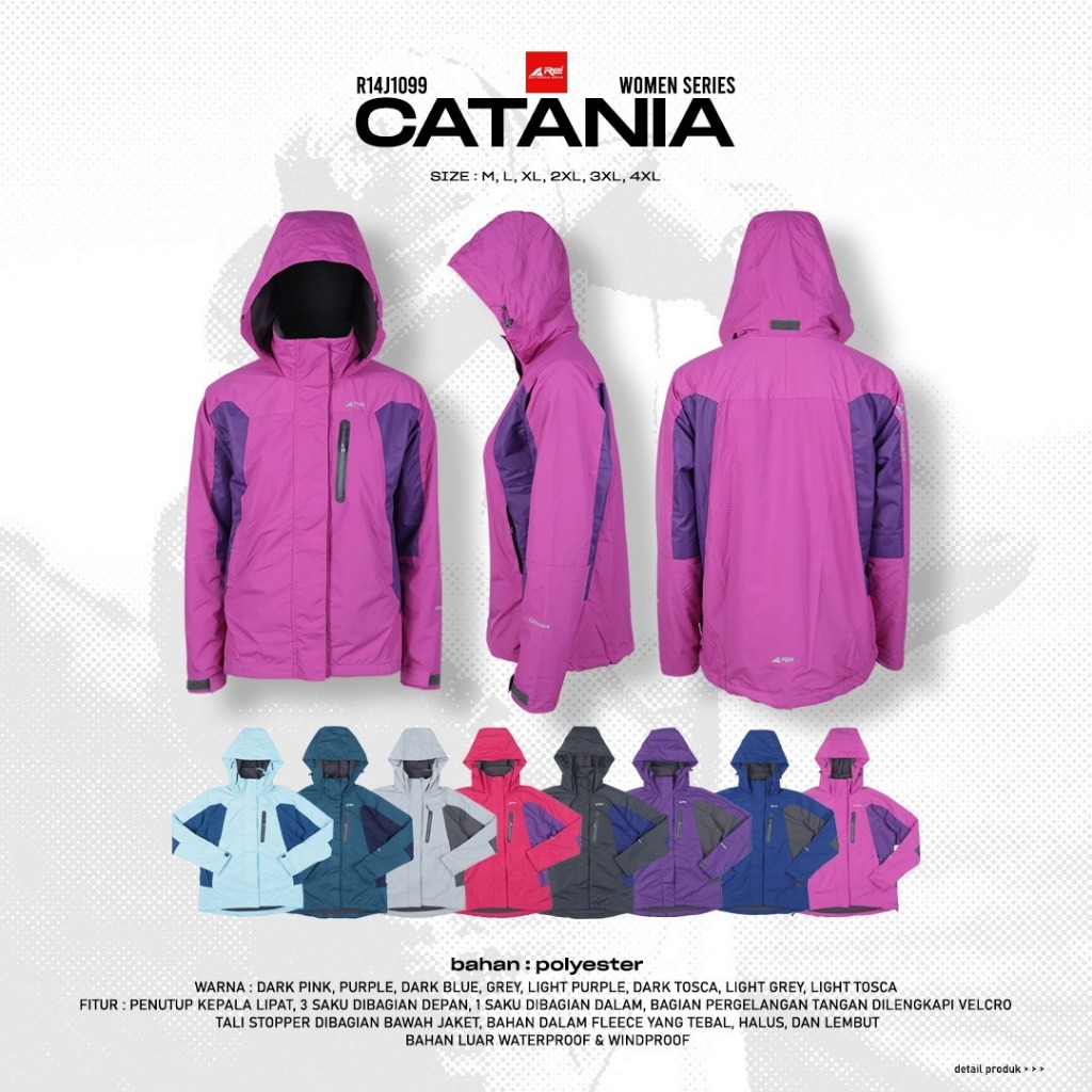 Jaket Gunung Wanita Catania Arei Outdoorgear