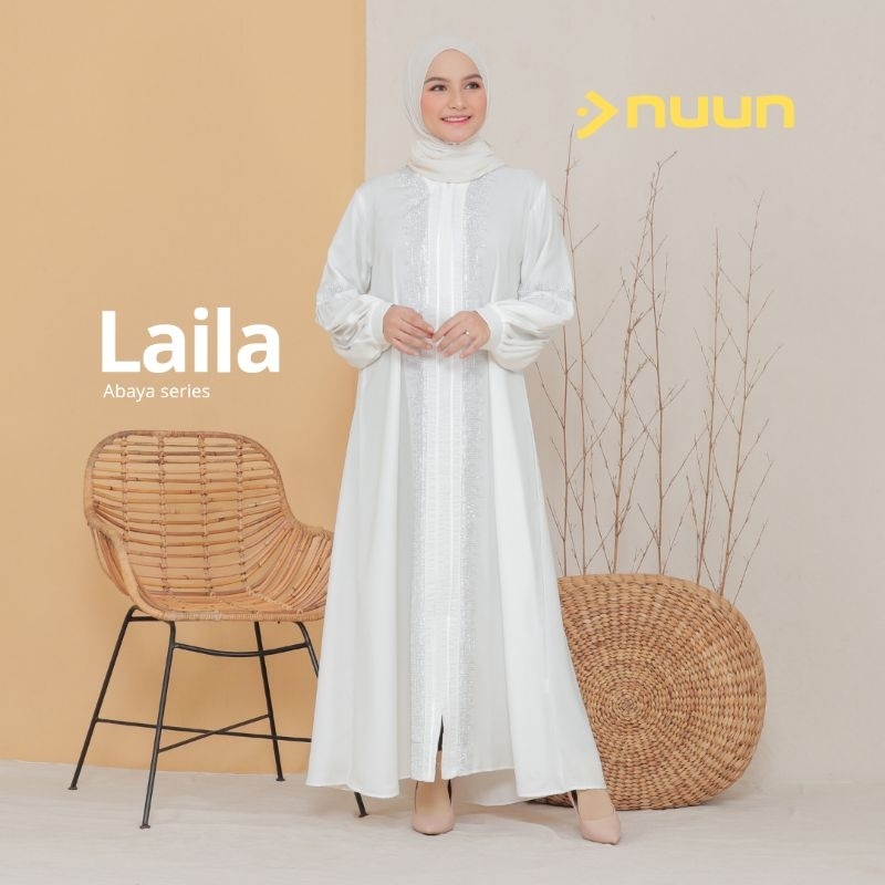 Laila Abaya Putih - Gamis putih Gamis umroh Abaya Arab TURKEY