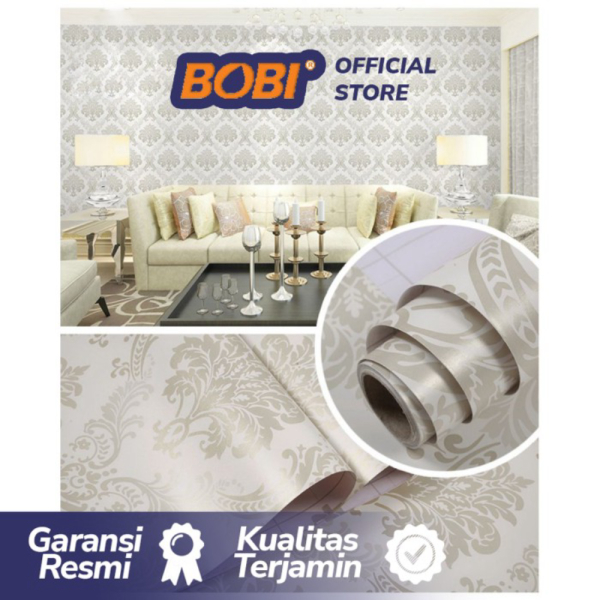 Dijual Wallpaper dingding Sticker dingding Motif Batik Kode 5240-1 abu abu Berkualitas