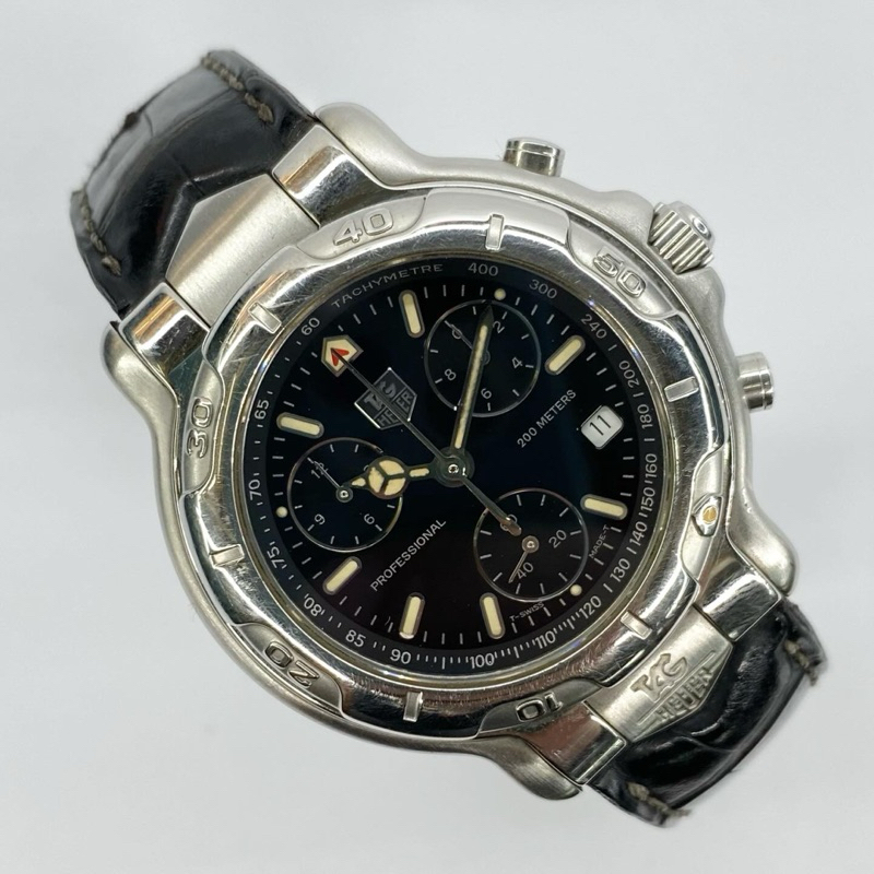 TAG Heuer Chronograoh Black Dial Full Original