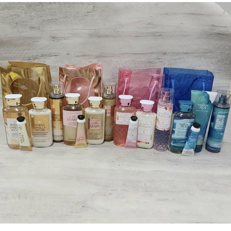 BBW  Bath and body works gift set full size a thousand wishes in the stars into the night