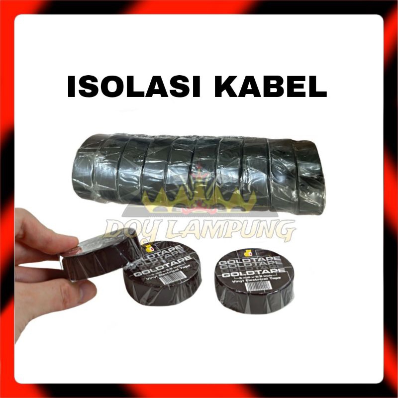 

Isolasi Kabel Warna Hitam Mini Goldtape