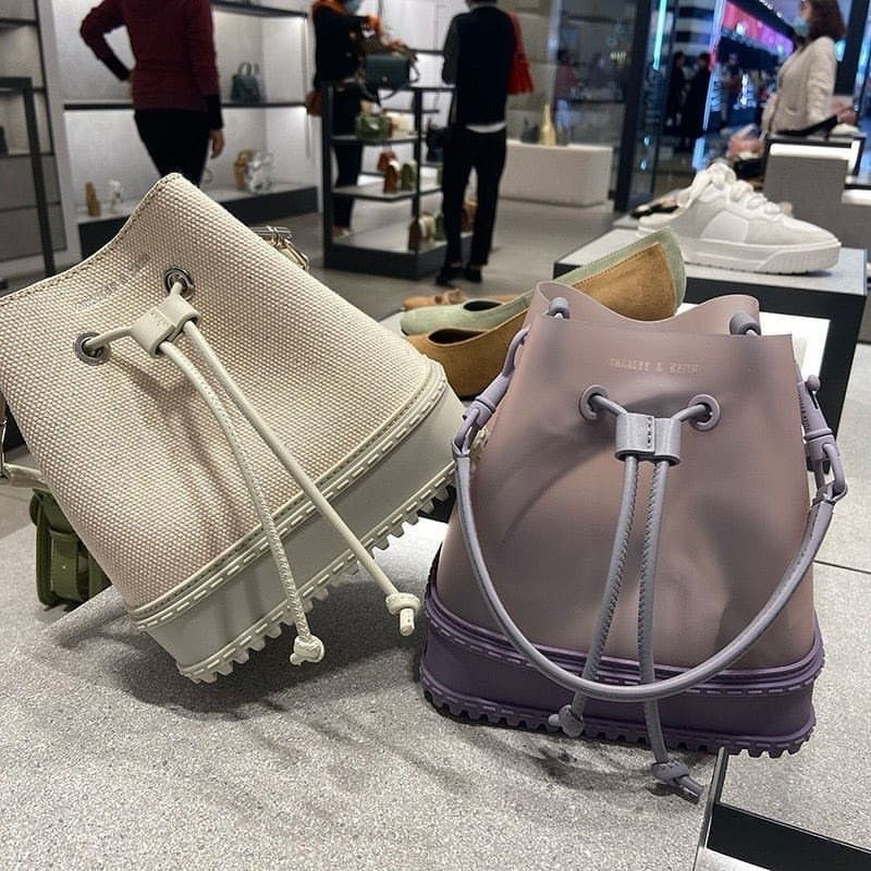 Charles and Keith Bucket Bag - WHITE