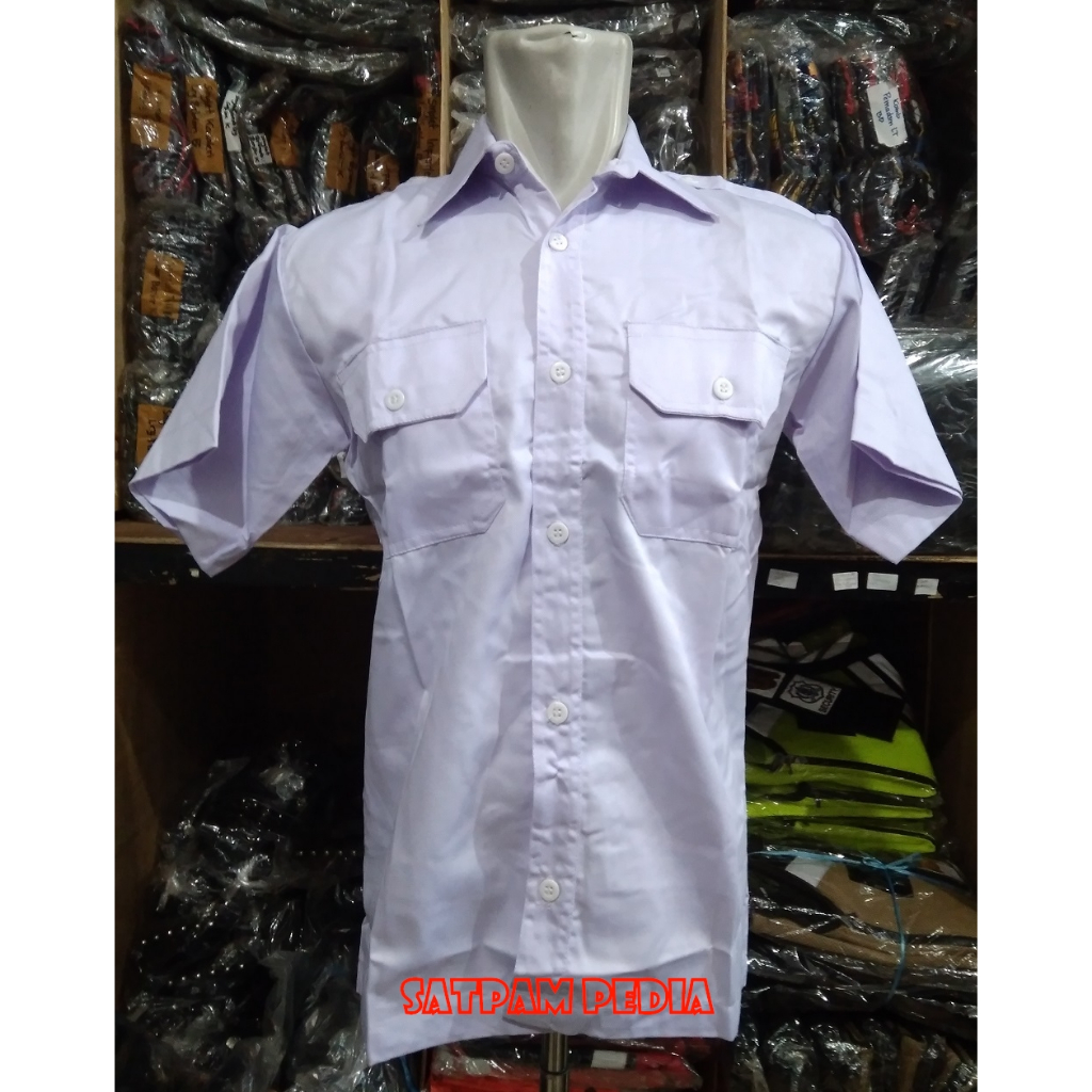 Kemeja Putih Polos - Baju Putih Polos - Kemeja PDH Putih Polos