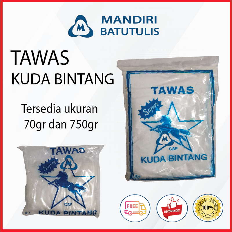 Tawas Bubuk Kristal KUDA BINTANG Penjernih Air Serbuk Batu Kecil 70gram