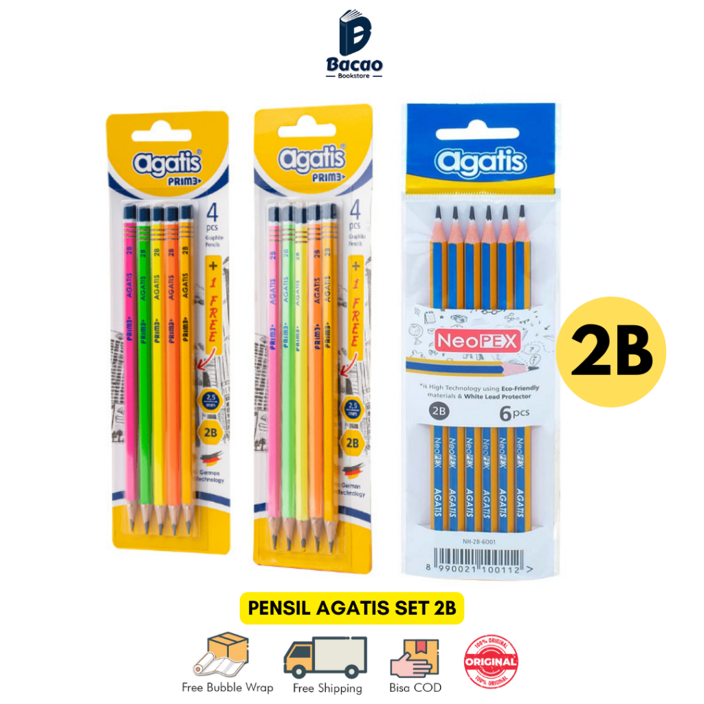 

Pensil Tulis 2B Agatis Prime Neopex Eco set