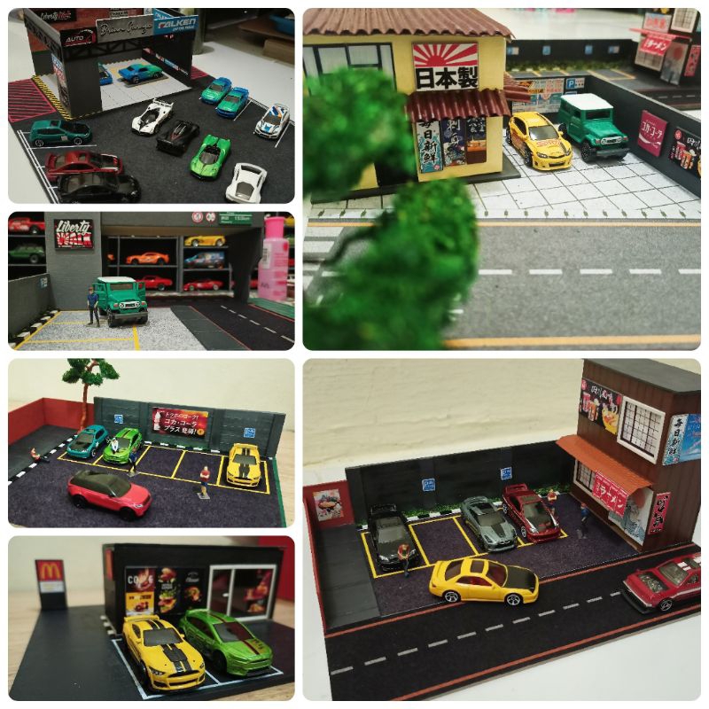 (Mohon Baca Deskripsi :D) PO Custom Diorama Diecast Sound_hobbies untuk Hot Wheels Mini GT Matchbox 