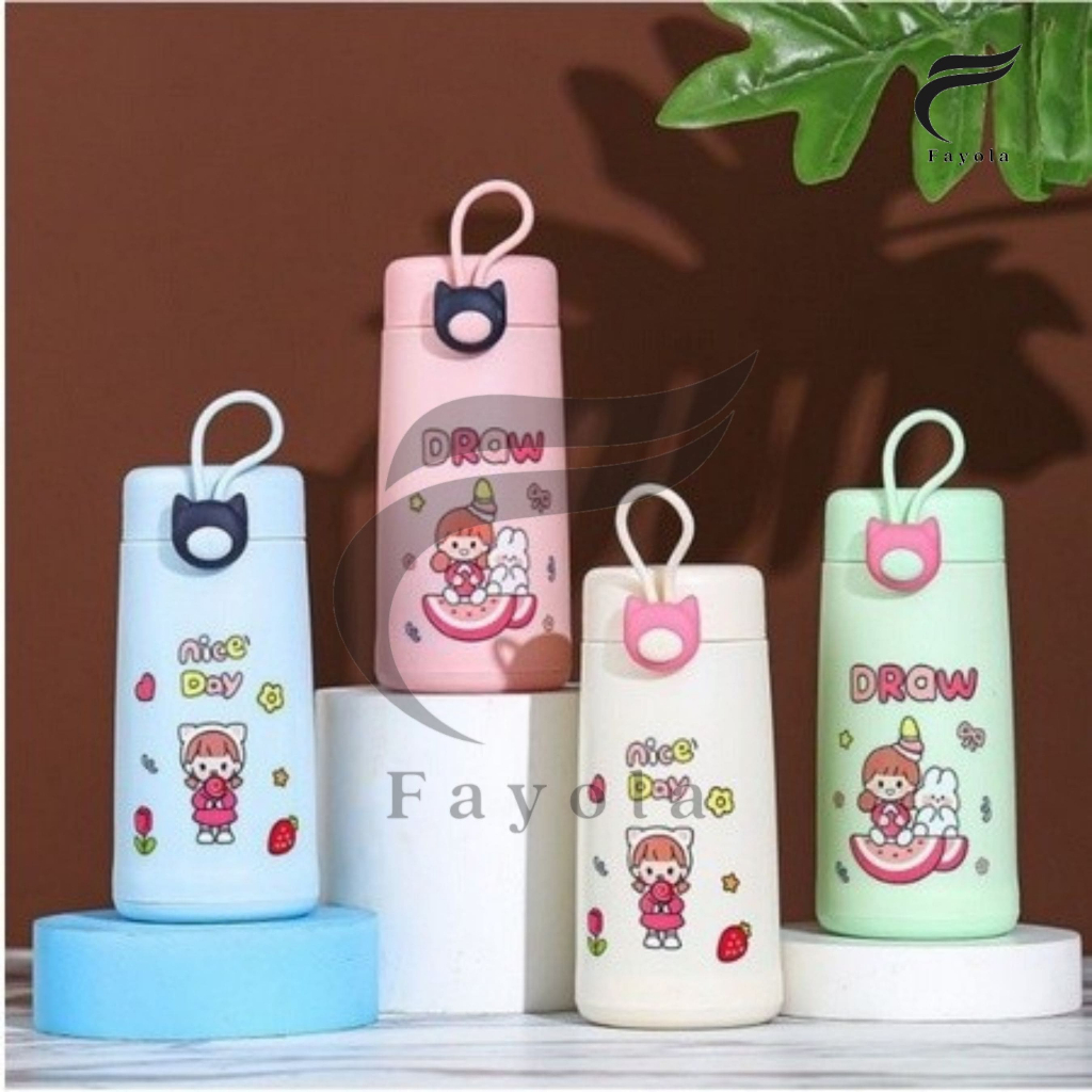 BOTOL KACA NICE DRAW DAY / BOTOL NICE DAY / NICE DAY / NICE DRAW DAY 400ML / BOTOL ANAK KARAKTER