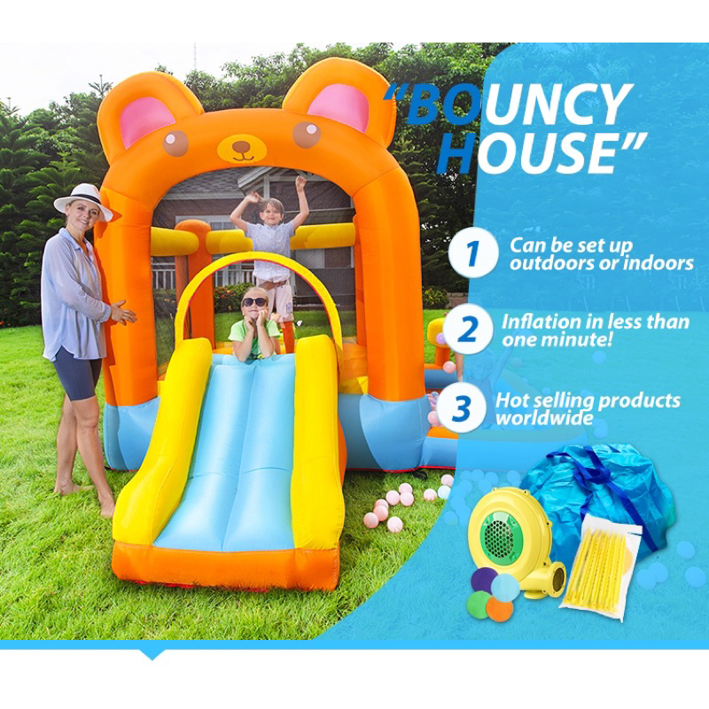 Rumah Balon Kuma Istana Balon Isbal Bouncy Playground