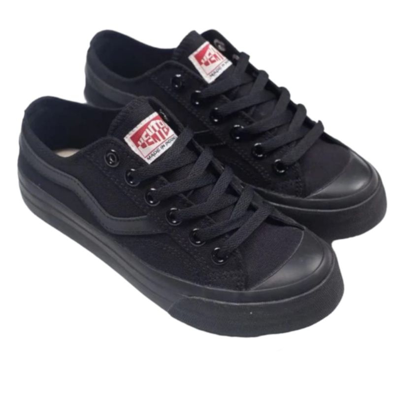 sepatu ventela all black ventela hitam polos/sepatu ventela full black/