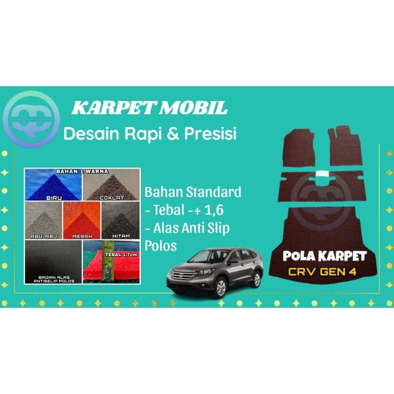 Karpet Mobil CRV Gen. 4