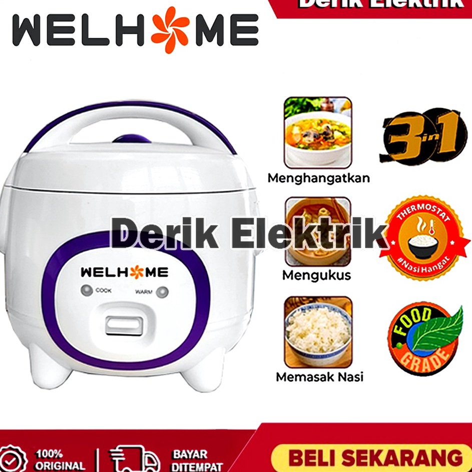 SlN MAGIC COM  RICE COOKER WELHOME WRC 1211 12 LITER  PENANAK NASI  MEJIKOM  MAGICCOM  MAGICOM  MEGI