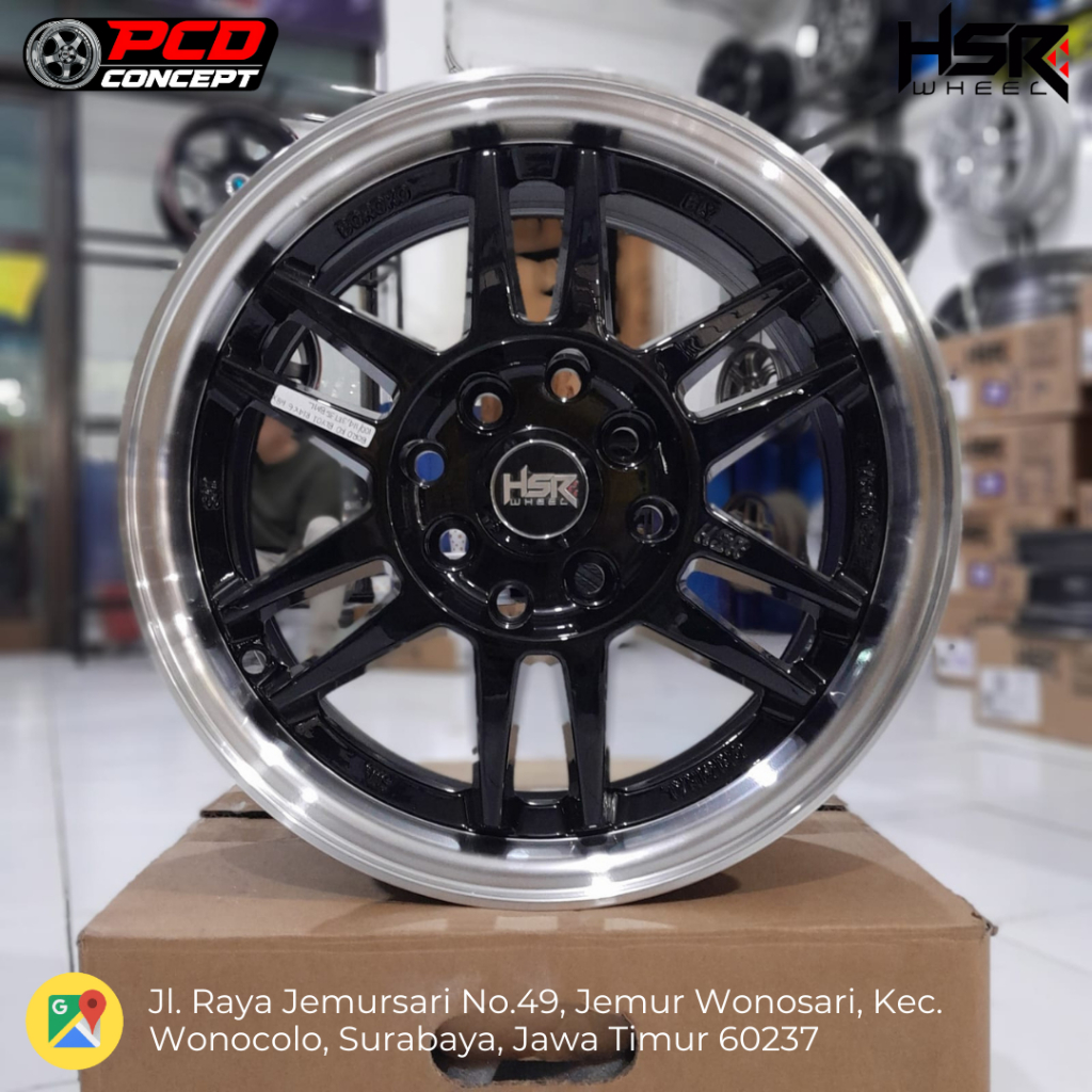 VELG MOBIL HSR BOROKO BLY01 RING 14 14 VELG HSR R14 BUAT AVANZA BRIO XENIA AGYA WULING AIR EV