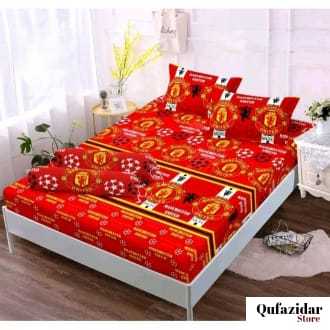 Sarung Kasur Resleting Urung Kasur Busa Motif Club Bola No 2 160x200x20
