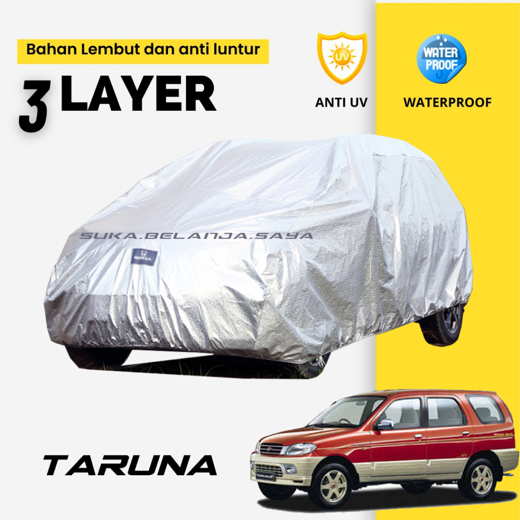 3 LAYER outdoor premium taruna Body Cover Mobil taruna Sarung Mobil taruna long taruna short taruna 