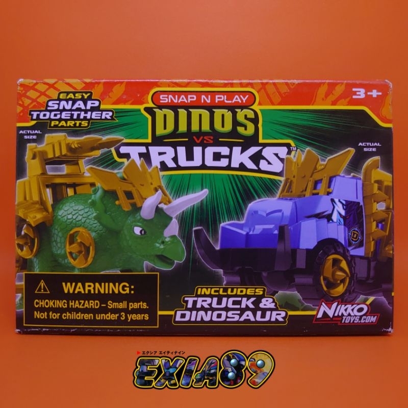 Snap N Play Dinos VS Trucks (3) Nikko Toys