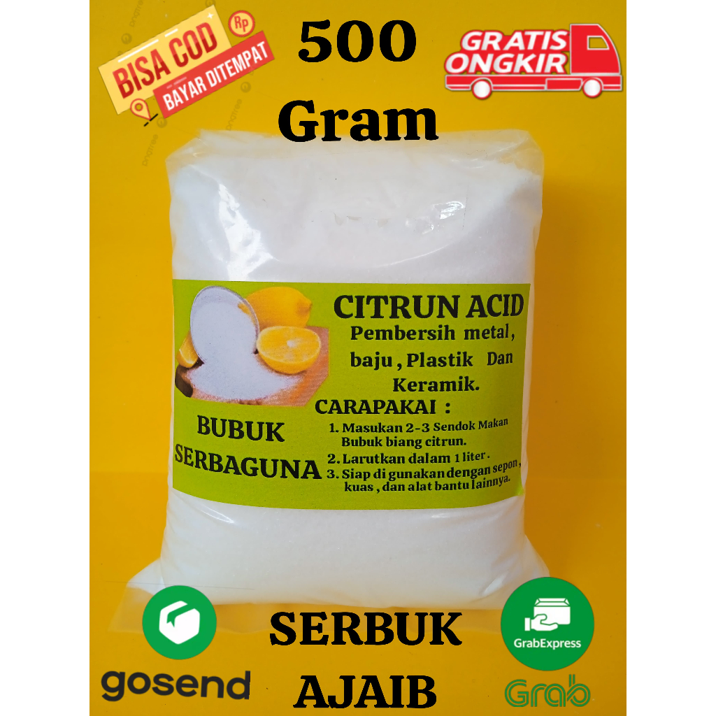 citrun/Sitrun Biang Pembersih Pakaian Keramik Serbaguna 500g - Citrun Pembersih - Citrid Acid
