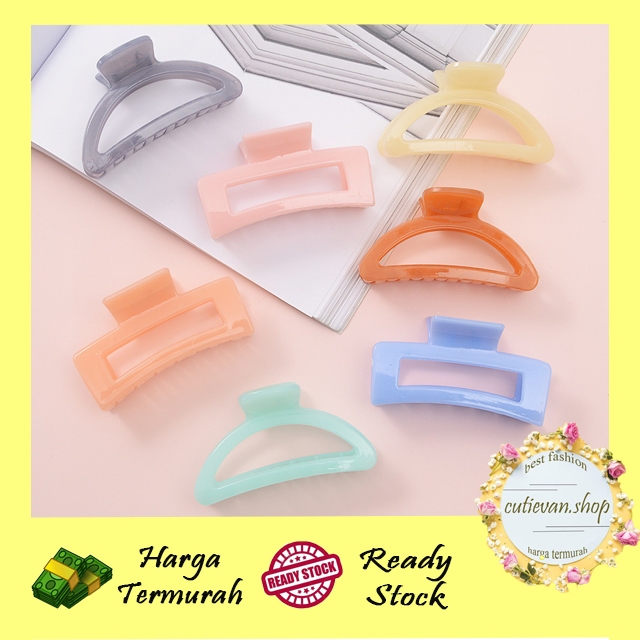 JEDAI RAMBUT / JEPIT RAMBUT KOREA / JEDAI BAHAN PLASTIK GLOSSY / JEDAI JUMBO