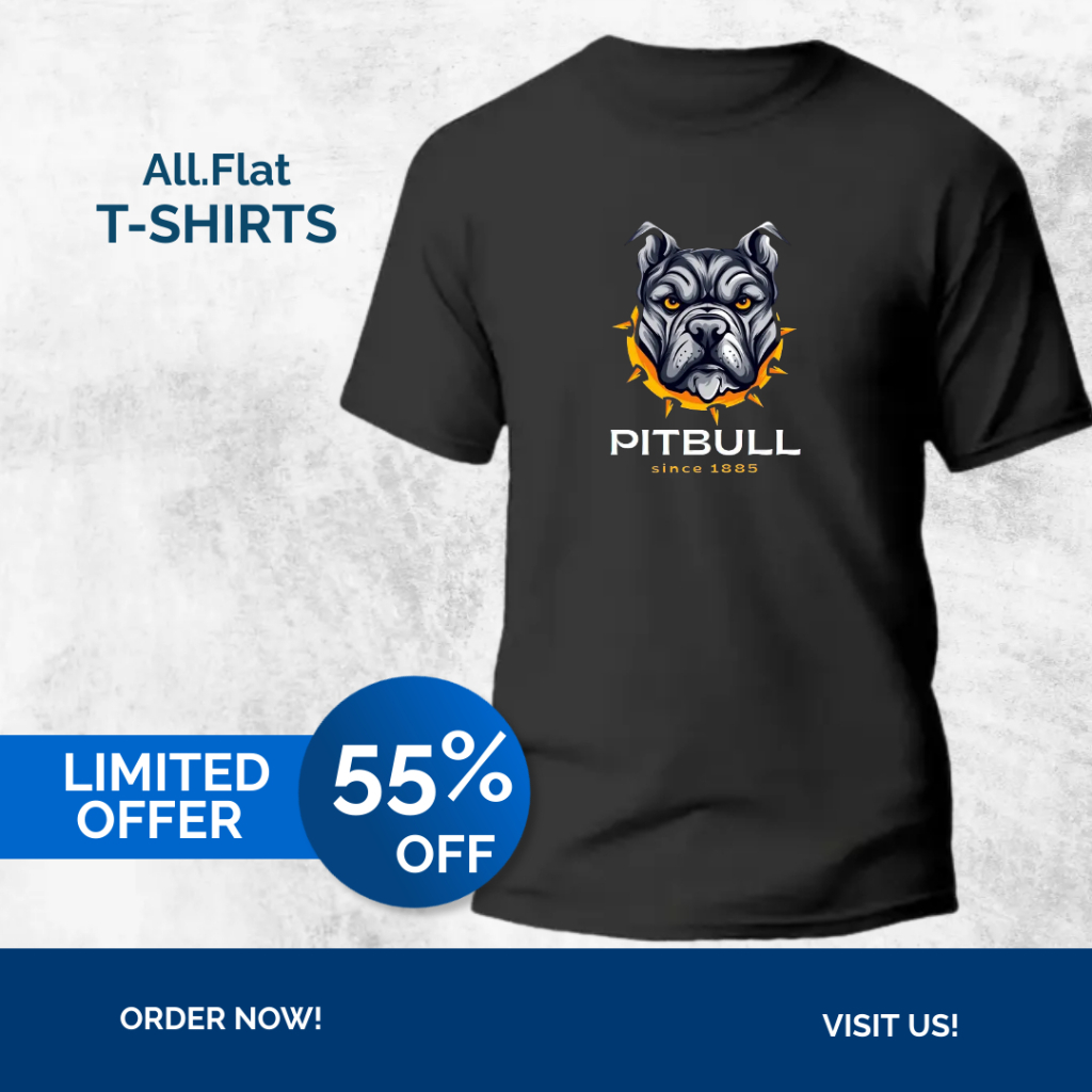 Tshirt Baju Kaos Distro / Kaos Distro Pria Wanita - PITBULL