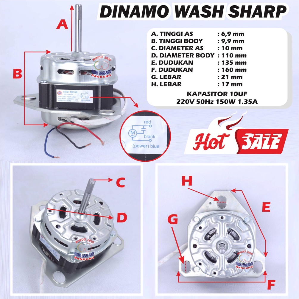 Terlarisss DINAMO MESIN CUCI SHARP  MESIN PENCUCI MESIN CUCI SHARP  DINAMO WASH PENGGILAS MESIN CUCI SHARP  MOTOR WASHING SHARP 4T