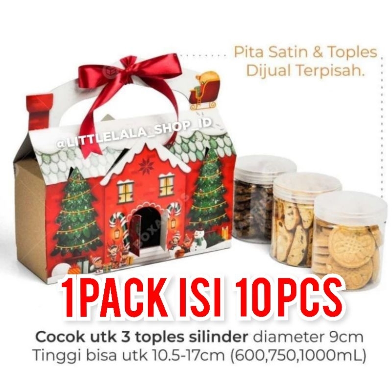 

Kotak Hampers Model POP UP 3D Red House isi 10 pcs 27.5 x 9.2 x 13 cm/kotak kue natal/kotak cookies natal/christmas hampers box