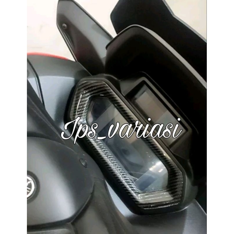 Cover Lis Speedometer Carbon Kevlar NEW Yamaha XMAX 2023 Connected aksesoris motor yamaha xmax Conne
