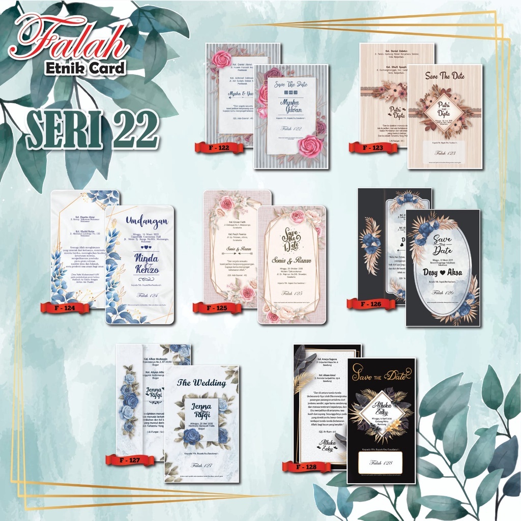 

UNDANGAN WEDDING CETAK (Free Kemasan + Label Nama) - EDISI FALAH