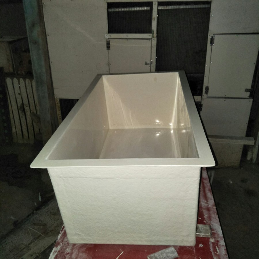 KOLAM IKAN FIBERGLASS UK.120 x 60 x 40 CM || AQUARIUM KOLAM IKAN FIBERGLASS