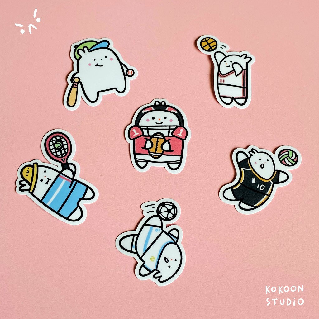 

Sports Vinyl Glossy with Matte Laminated Finish Sticker Pack