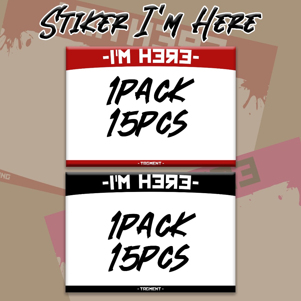 

Stiker Pack Graffiti I'M HERE