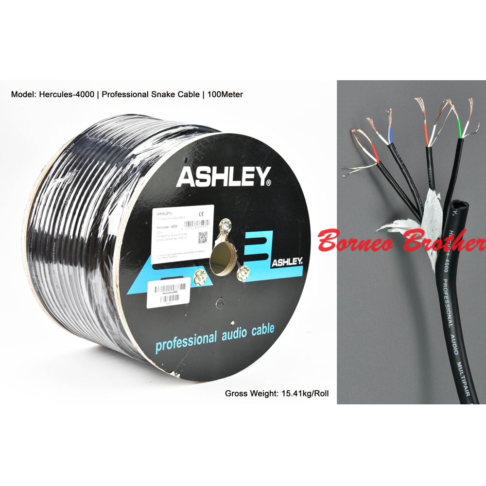 Ashley Hercules-4000 Hercules 4000 Original Kabel Snake isi 4 Ch @100M