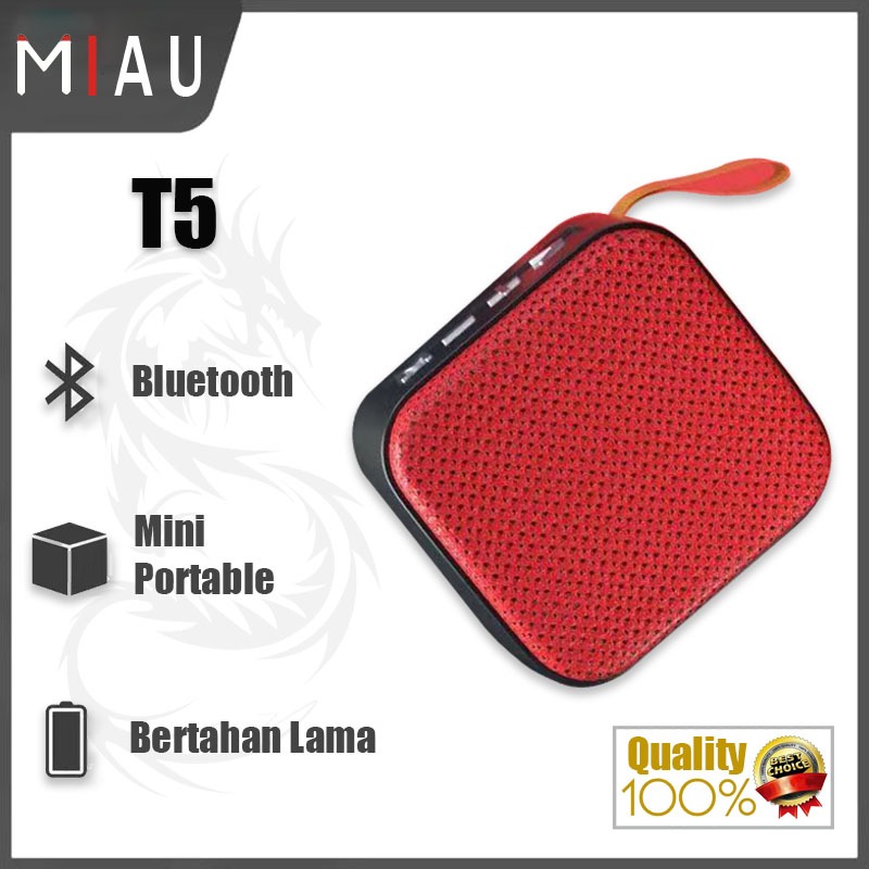 Speaker Bluetooth Portable Mini T5 musik bok speker bloetooth Wireless box music Kotak bass