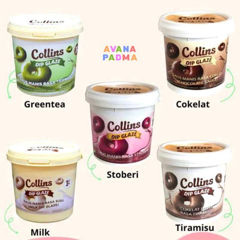 

Collins Dip Glaze (300g) (6 Varian Rasa)