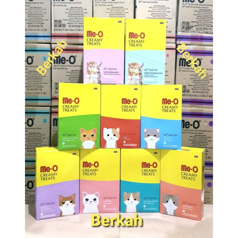 RAGASI_S - ME-O CREAMY SNACK KUCING 1 DUS ISI 12PCS CAT TREATS MURAH