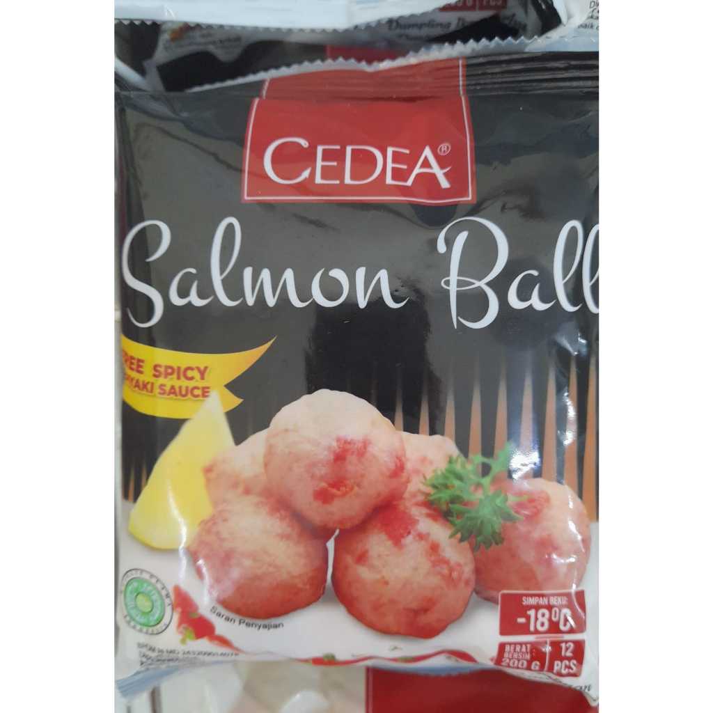 

Cedea salmon ball 200gr isi 10pcs / fre bumbu spicy tariyaki/ cedea