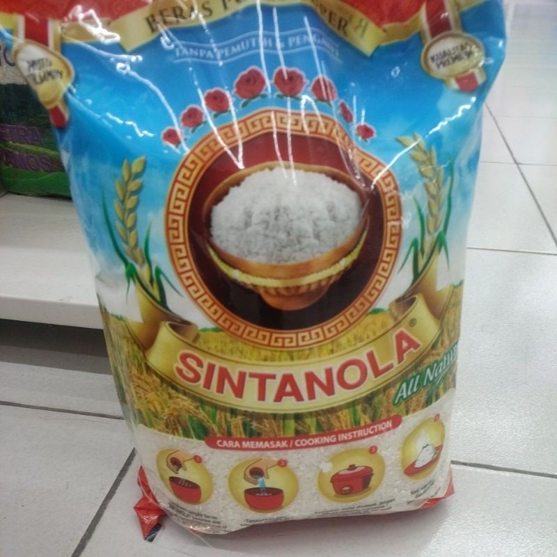

sintanola beras super punel,putih bersih