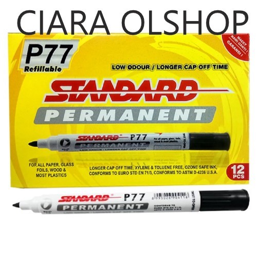 

Standard Spidol Besar Permanent P77 Tidak Bisa Dihapus Murah 1 PCS