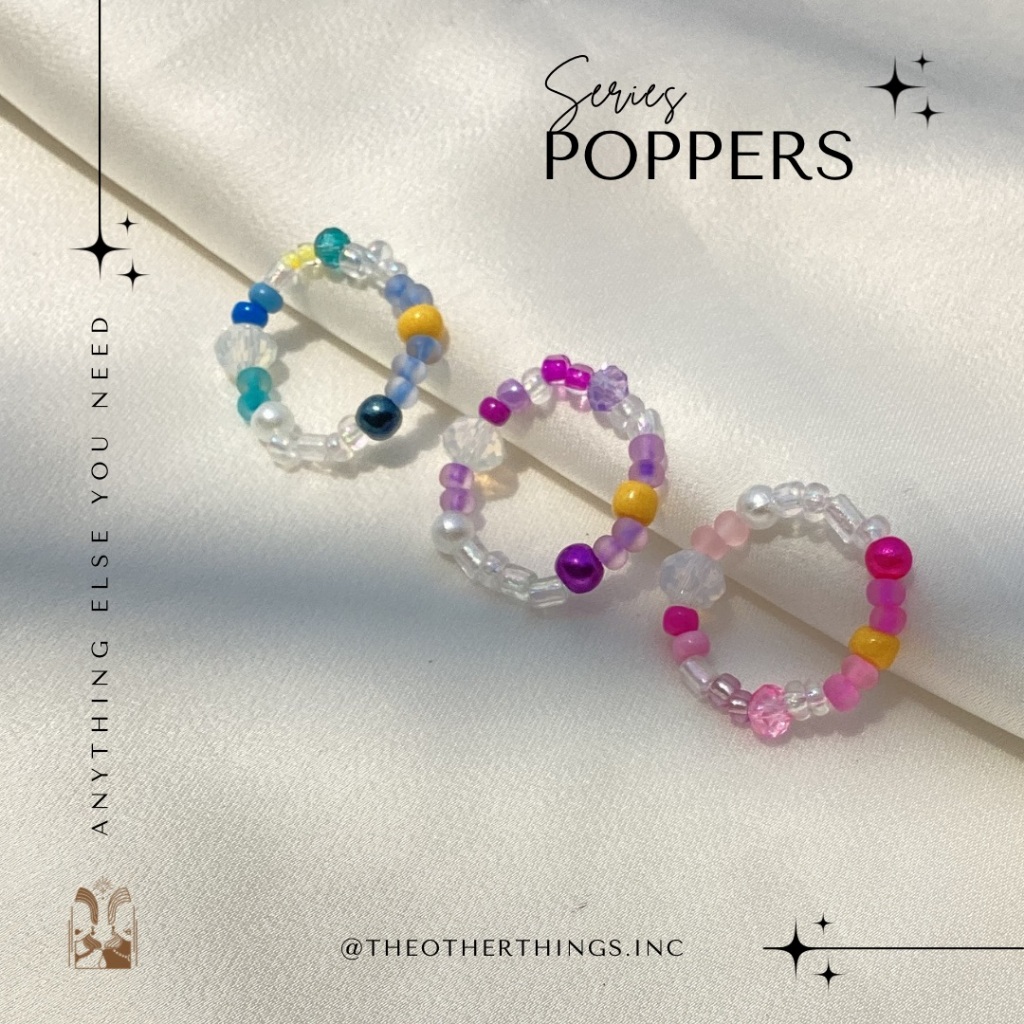 •TOT• Popper Ring Series • Beads Ring • Cincin Manik