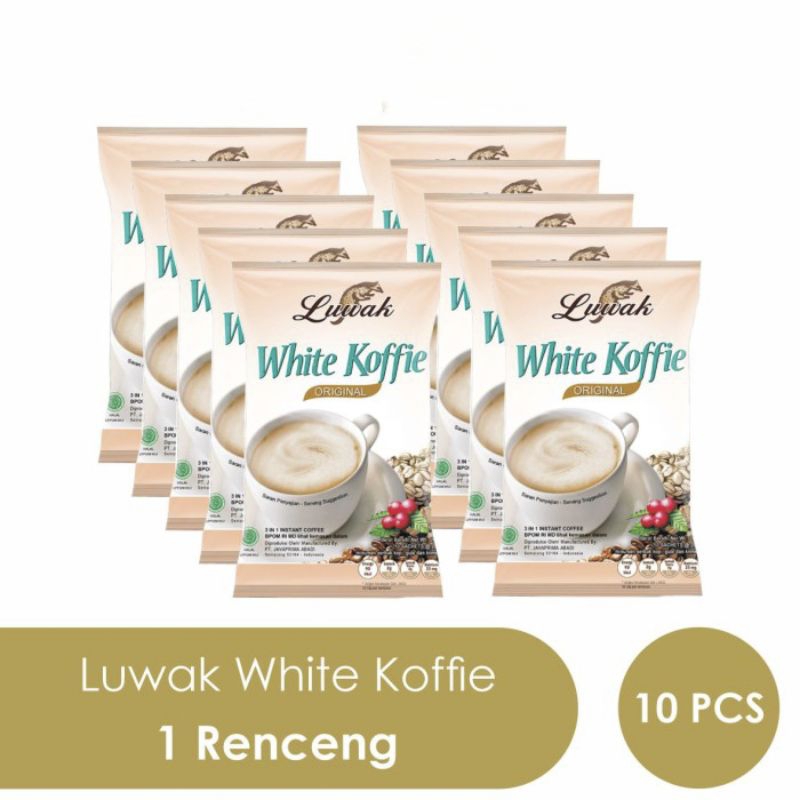 

(COD) PROMO KOPI LUWAK WHITE COFFEE RENTENG ISI 10pcs